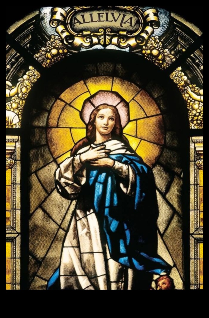 Παναγία στο Vitrail: Η Θεοτόκος σε γοτθικό βιτρό
